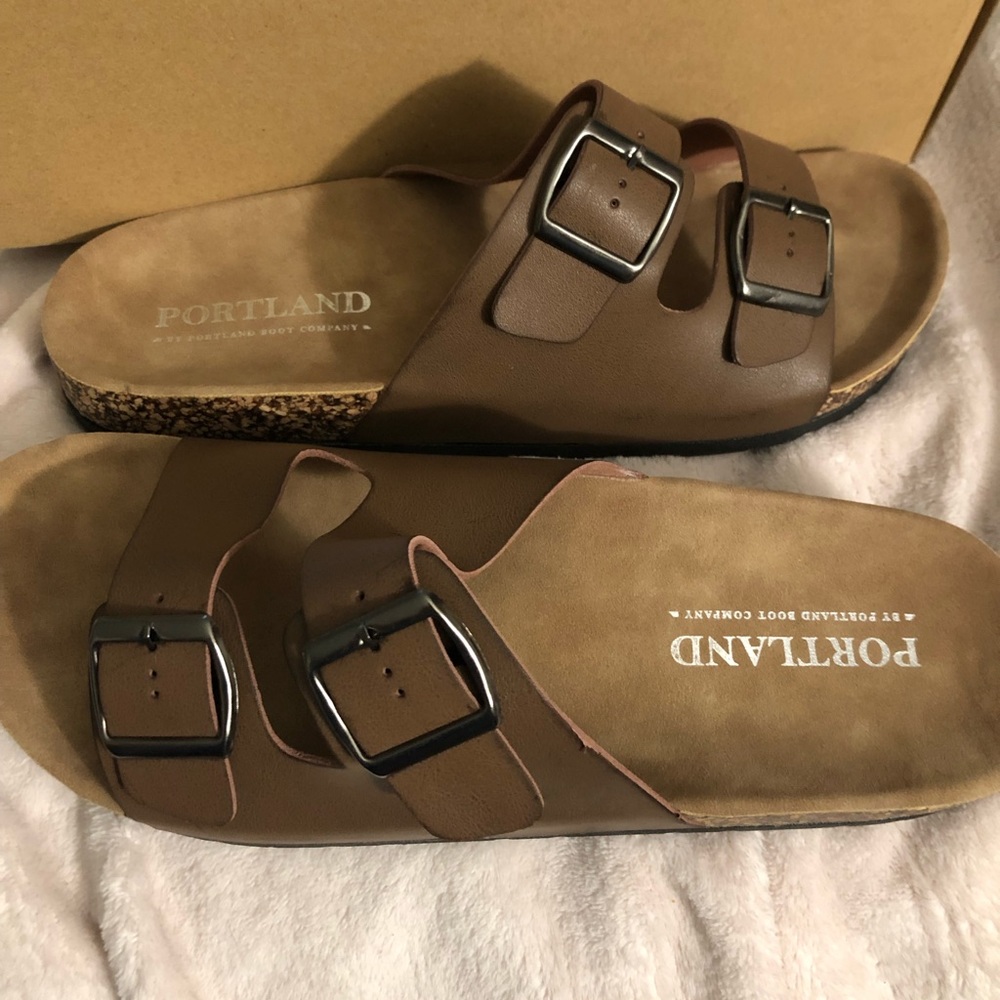 Mens brown sandals